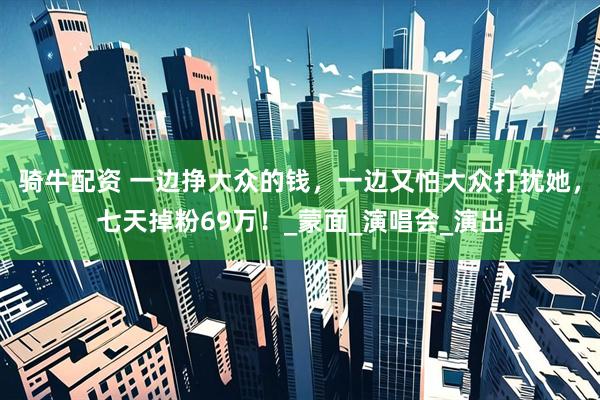 骑牛配资 一边挣大众的钱，一边又怕大众打扰她，七天掉粉69万！_蒙面_演唱会_演出