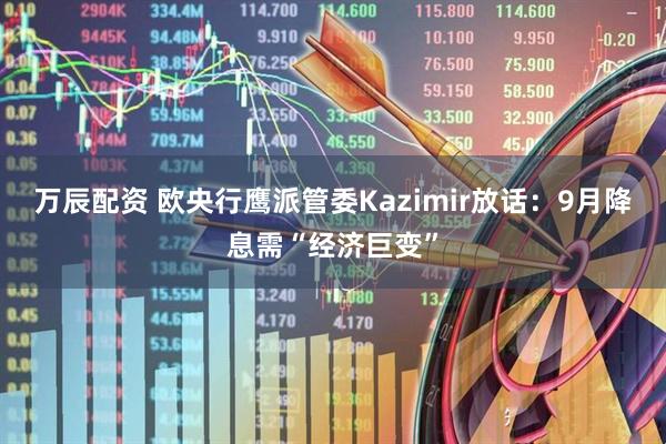 万辰配资 欧央行鹰派管委Kazimir放话:9月降息需“经济巨变”