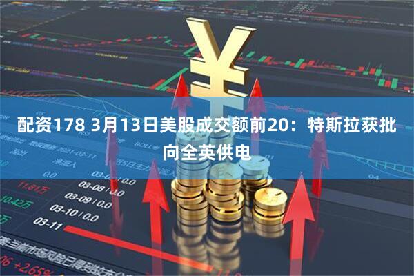 配资178 3月13日美股成交额前20：特斯拉获批向全英供电