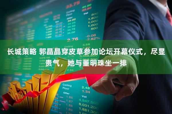 长城策略 郭晶晶穿皮草参加论坛开幕仪式，尽显贵气，她与董明珠坐一排